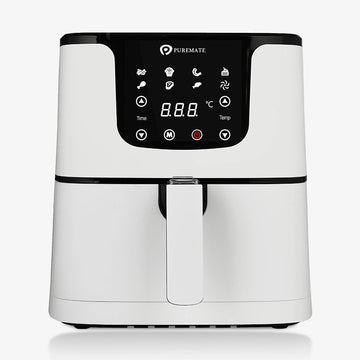 5.5L Digital Air Fryer with Timer and Low Fat Oil Free - White
