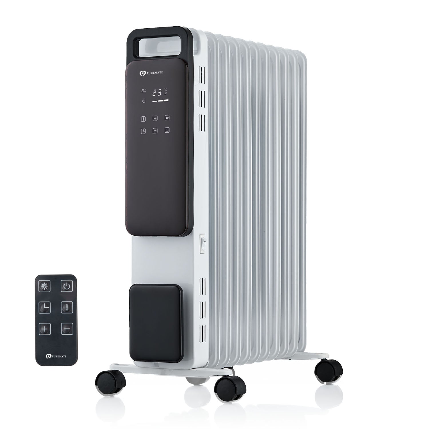 2500W Digital Oil Filled Radiator White – PureMate