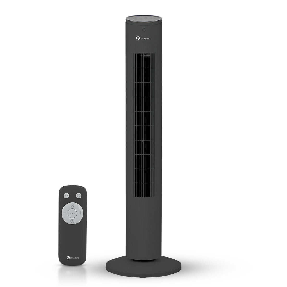 PureMate 43-Inch Oscillating Tower Fan - Black