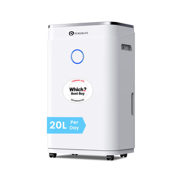 20 Litre Dehumidifier with Ioniser, Continuous Drainage Hose and Sleep Mode