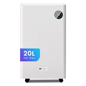 20L Dehumidifier with 5.5 Litre Tank Capacity, Digital Display, Continuous Drainage, Laundry Drying