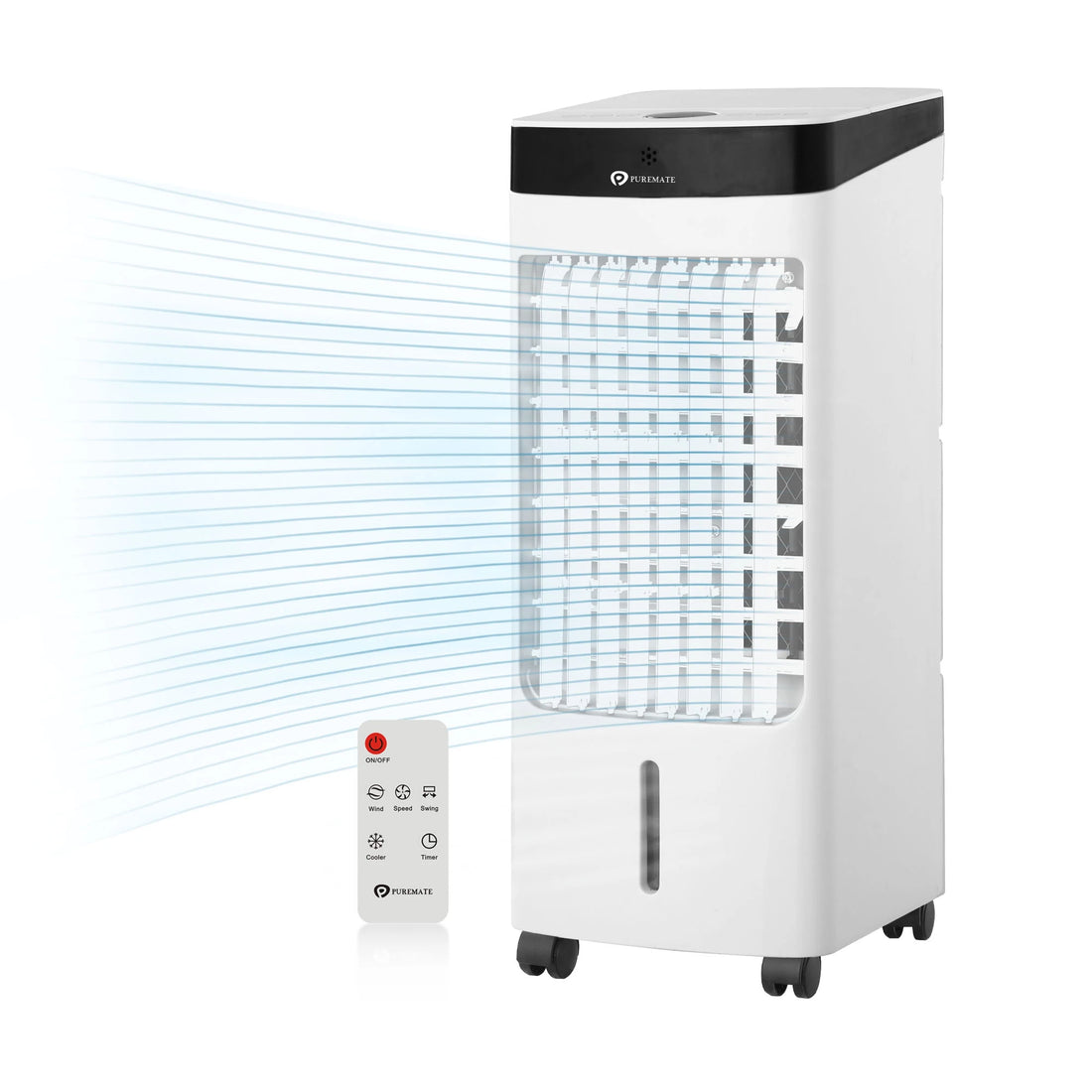 4L Portable Air Cooler with 4 Operating Modes, LED Display, Timer & Remote Control