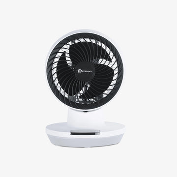 8-Inch Air Circulator Fan with Oscillation and Timer - Black