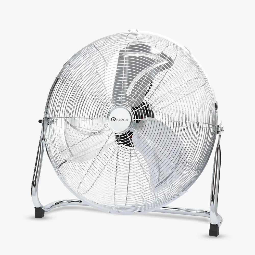 20-Inch Chrome Gym Floor Fan