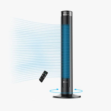 38" Oscillating Tower Fan with Remote Control