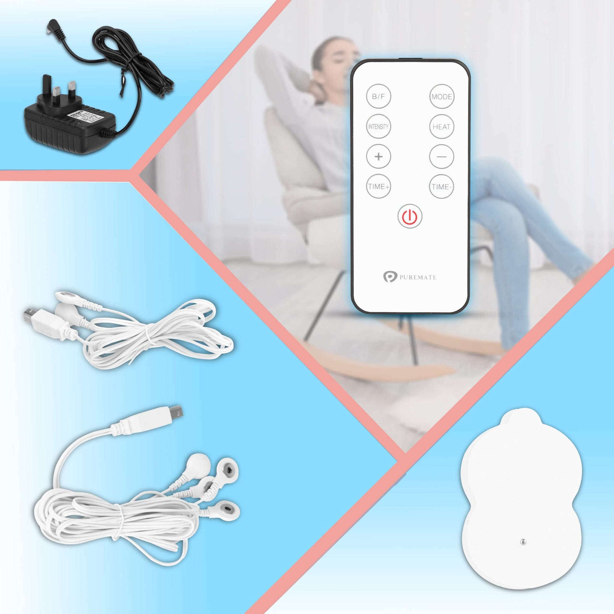 PM680 Foot Circulation Massager Therapy, Accessories