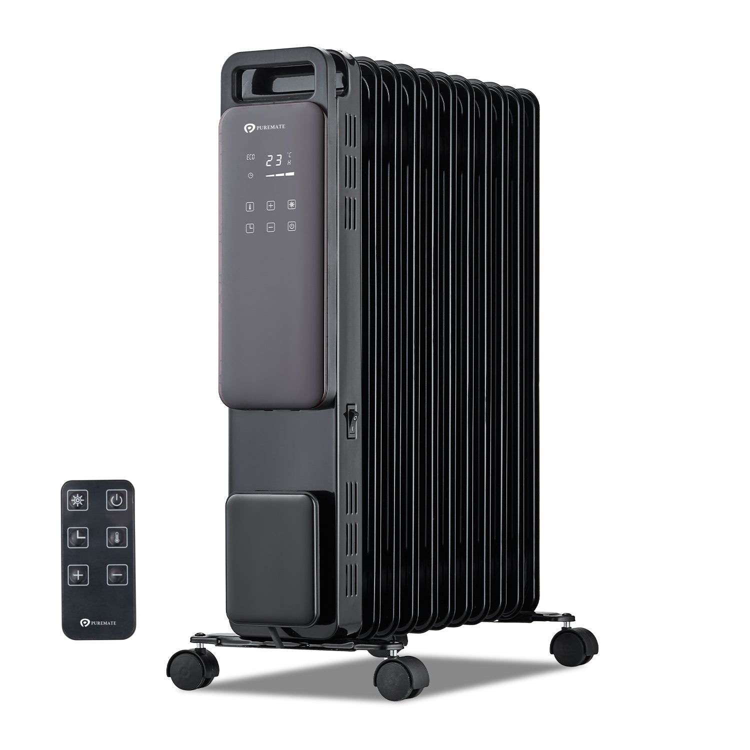 2500W Digital Oil Filled Radiator - Black
