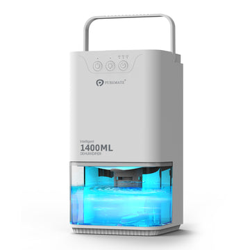 1400ml Mini Dehumidifier for Damp Mould Condensation and Moisture - White