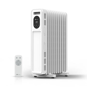 Oil Filled Radiator 2300W with Remote Control, 11 Fins, Digital Thermostat, Adjustable Heat Settings, Energy Efficient