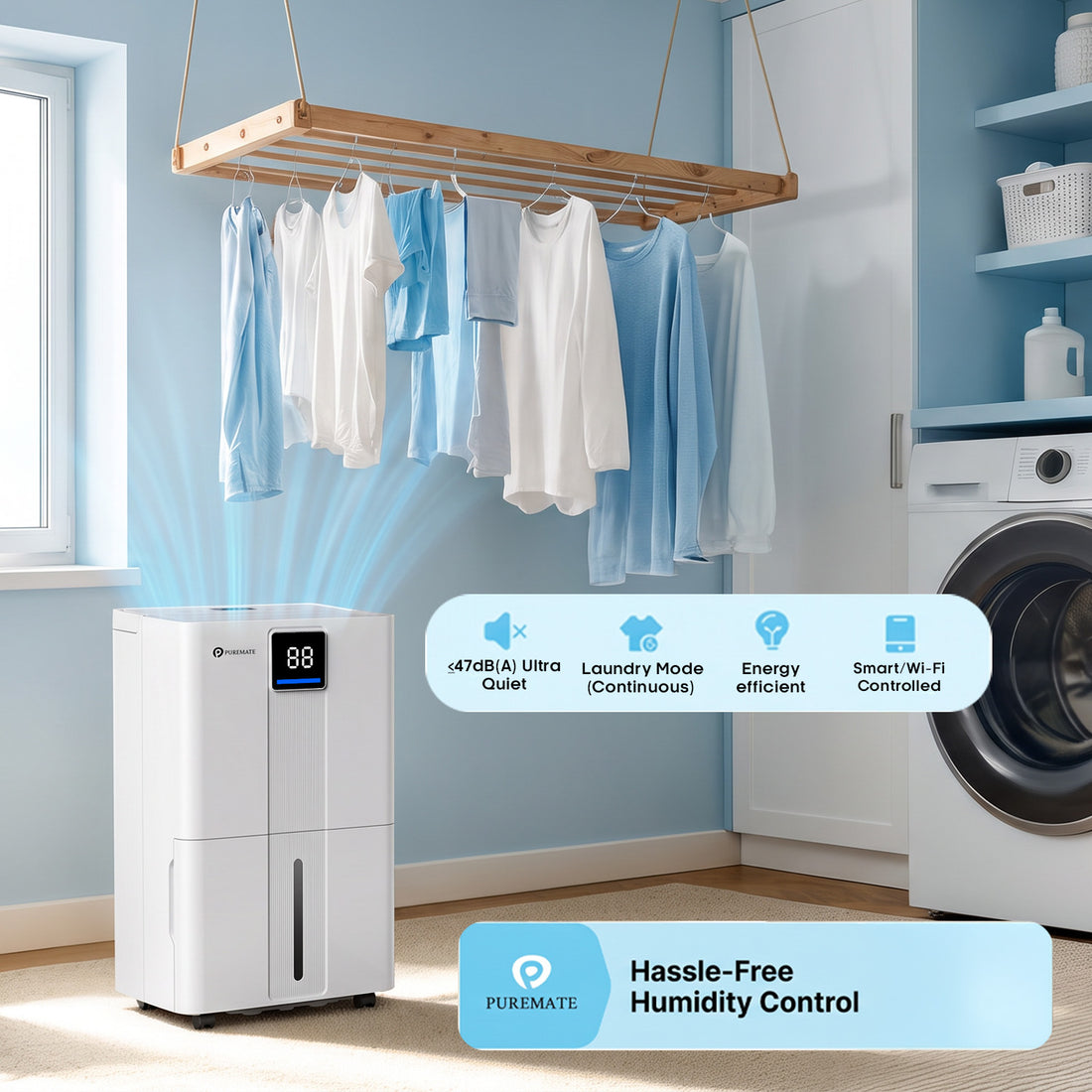 PureMate PM-440 40L Smart Dehumidifier with Wi-Fi