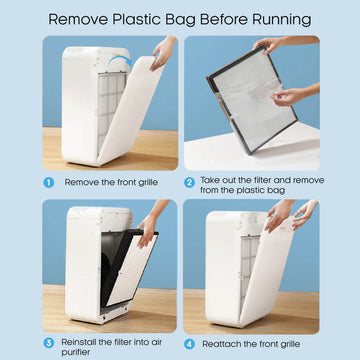 PureMate PM-AP003 HEPA Air Purifier with H13 True HEPA Replacement Filter