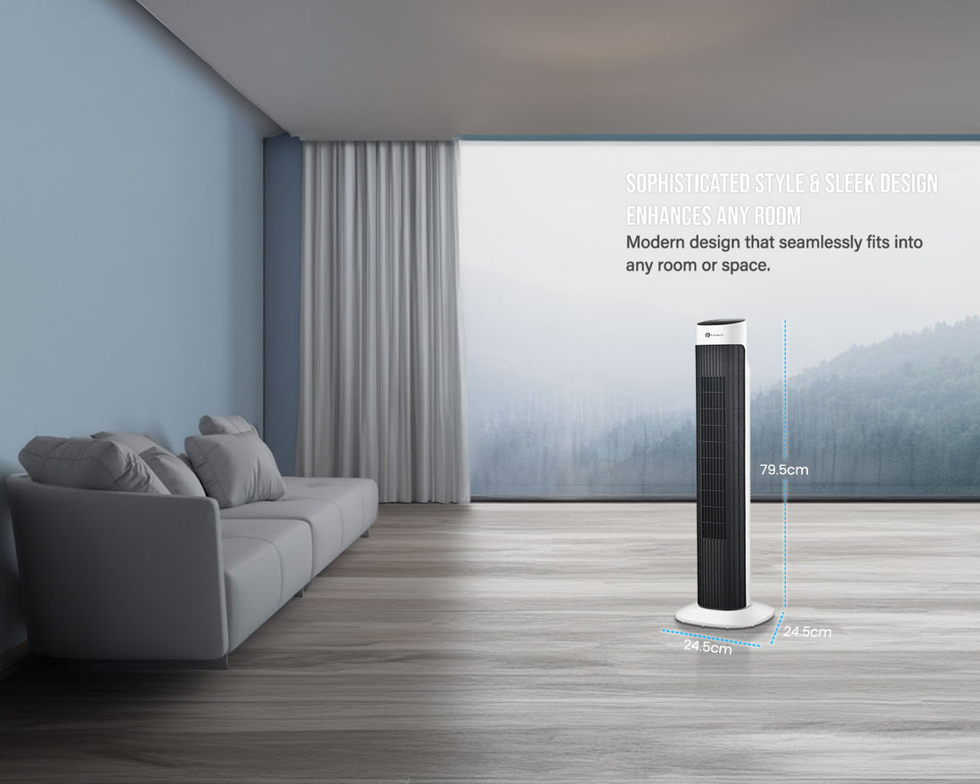 32-inch Oscillating Tower Fan with Timer, Sleep Mode and Remote Contro ...
