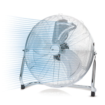 20-Inch Chrome Gym Floor Fan