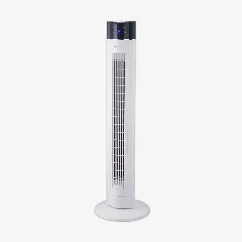 43" Oscillating Tower Fan with air Purifier and Aroma Function White